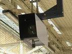 Canopy housing with adjustable canopy bracket