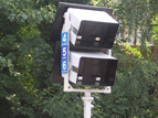 Double monitor assembly and telescopic post